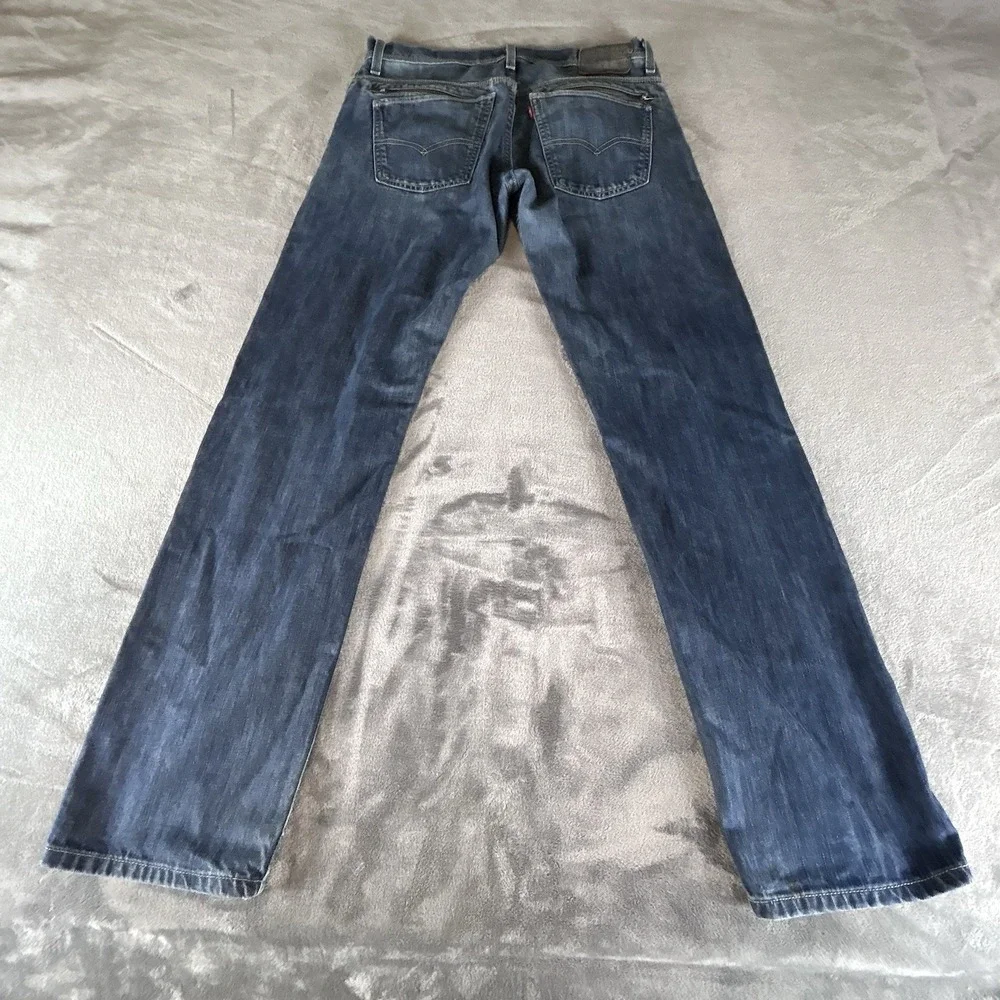 Vintage Y2K Levi's 514 Back Zipper Pockets Relaxed Fit Streetwear 2000s Jeans